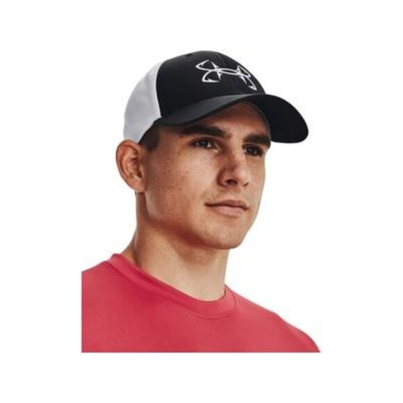 Under Armour Men’s Fish Hunter Mesh Cap L/XL Black & White - Picture 9 of 9